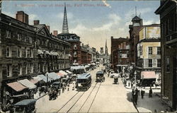 Main Street Fall River, MA Postcard Postcard