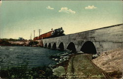 Six Arch Bridge over Concord River Postcard