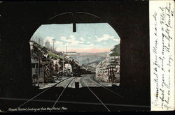 Hoosac Tunnel Looking From West Portal, Mass. Postcard