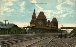 Railroad Depot Postcard