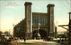 B. and M.R.R. Station Postcard