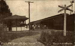 "Put Me Off At Bethany" Bethany Park Postcard