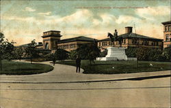 Union Station and Burnside Monument Providence, RI Postcard Postcard