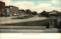 Railroad Park & Depot Bristol, CT Postcard Postcard