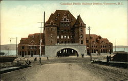 Canadian Pacific Railway Station Vancouver, BC Canada British Columbia Postcard Postcard