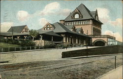 Union Station Springfield, MA Postcard Postcard