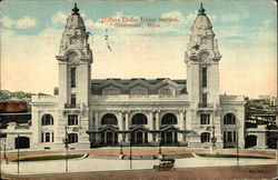 Million Dollar Union Station Worcester, MA Postcard Postcard