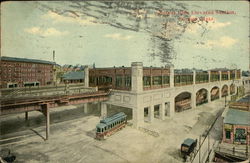 Forest Hills Elevated Station Postcard