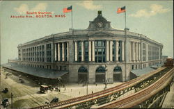 South Station, Atlantic Ave. Boston, MA Postcard Postcard