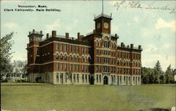 Clark University, Main Building Worcester, MA Postcard Postcard