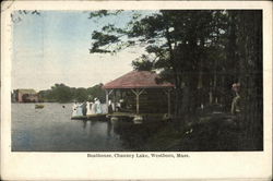 Boathouse, Chauncy Lake Postcard