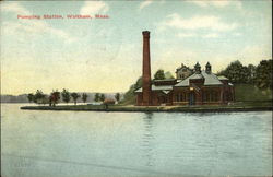 Pumping Station Waltham, MA Postcard Postcard