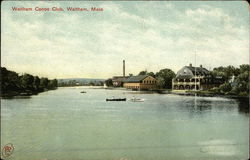 Waltham Canoe Club Postcard