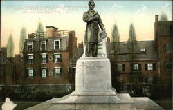 Statue of General Banks Waltham, MA Postcard Postcard