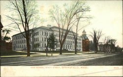 High School, State Street Postcard