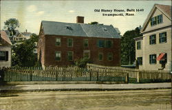 Old Blaney House - Built 1640 Swampscott, MA Postcard Postcard