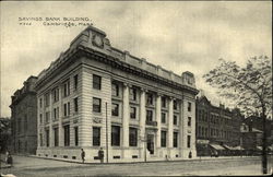 Savings Bank Building Cambridge, MA Postcard Postcard