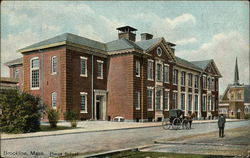 Pierce School Brookline, MA Postcard Postcard