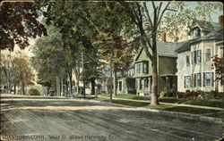 West Street above Harmony Street Danbury, CT Postcard Postcard