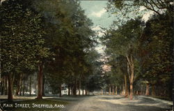 Main Street Sheffield, MA Postcard Postcard