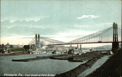 Coal Boats at Point Postcard