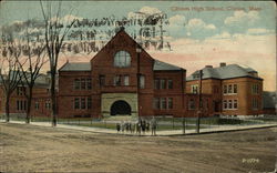 Clinton High School Massachusetts Postcard Postcard