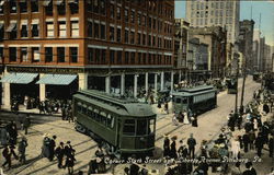 Corner Sixth Street and Liberty Avenue Pittsburgh, PA Postcard Postcard