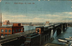 Eads Bridge St. Louis, MO Postcard Postcard