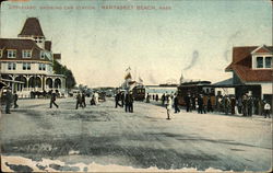 Boulevard showing Car Station Postcard