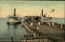 Oak Bluffs Wharf Postcard