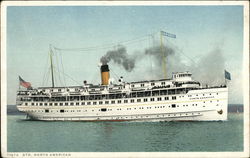 Steamer "North American" Steamers Postcard Postcard