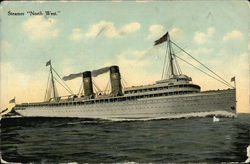 Steamer North West Postcard