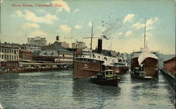 River Scene Postcard