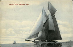 Sailing Down Barnegat Bay New Jersey Postcard Postcard