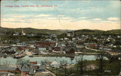 Village from Harris Hill Postcard