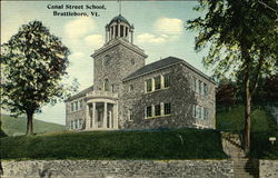 Canal Street School Brattleboro, VT Postcard Postcard