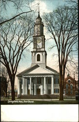 First Church Springfield, MA Postcard Postcard