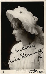 Nina Sevening Actresses Postcard Postcard