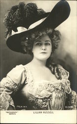 Lillian Russell Actresses Postcard Postcard