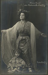 Minni Nast as Madame Butterfly Postcard