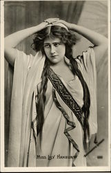 Miss Lily Hanbury Actresses Postcard Postcard