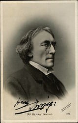 Mr. Henry Irving, Autographed Postcard