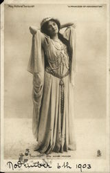 Kenna. Miss Agnes Fraser. Theatre Postcard Postcard