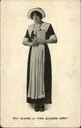 Ina Claire in "The Quaker Girl" Actresses Postcard Postcard