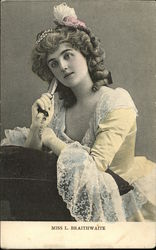 Miss L. Braithwaite Actresses Postcard Postcard