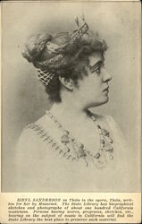 Sibyl Sanderson as Thais in the Opera Thais, Written for Her by Massenet Postcard