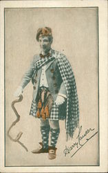 Sir Harry Lauder Actors Postcard Postcard