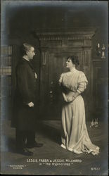 Leslie Faber & Jessie Millward in "The Hypocrites" Postcard