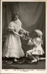 Miss Phyllis Dare & Page Adair in "Cinderella" Actresses Postcard Postcard