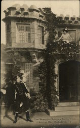 The beautiful balcony scene from George Barr McCutcheon's "Beverly" Theatre Postcard Postcard